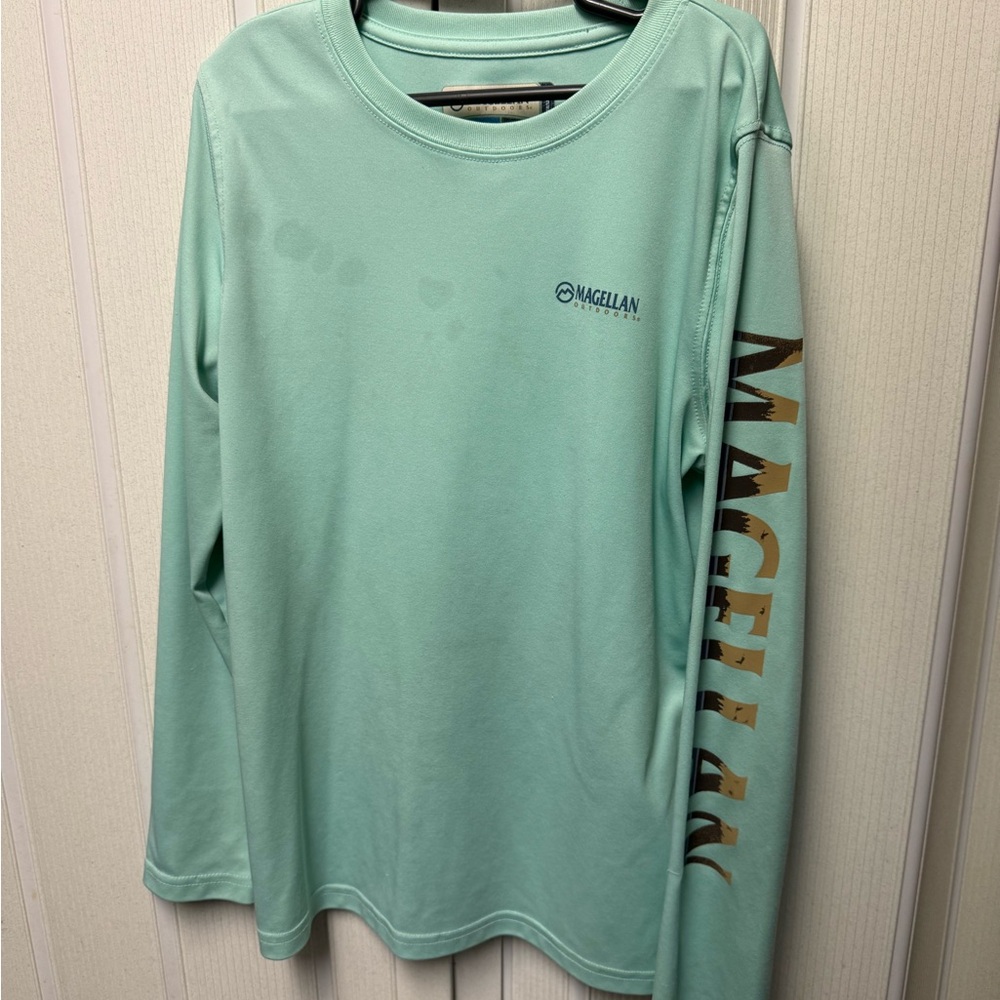 Magellan Outdoors Seafoam Long Sleeve Shirt
